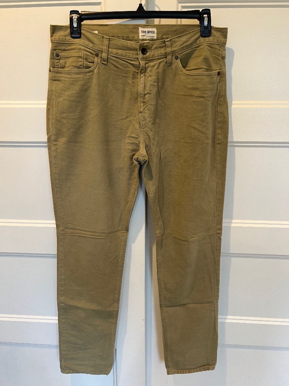 Todd Snyder Men's Moleskin Tan Pants 33x32